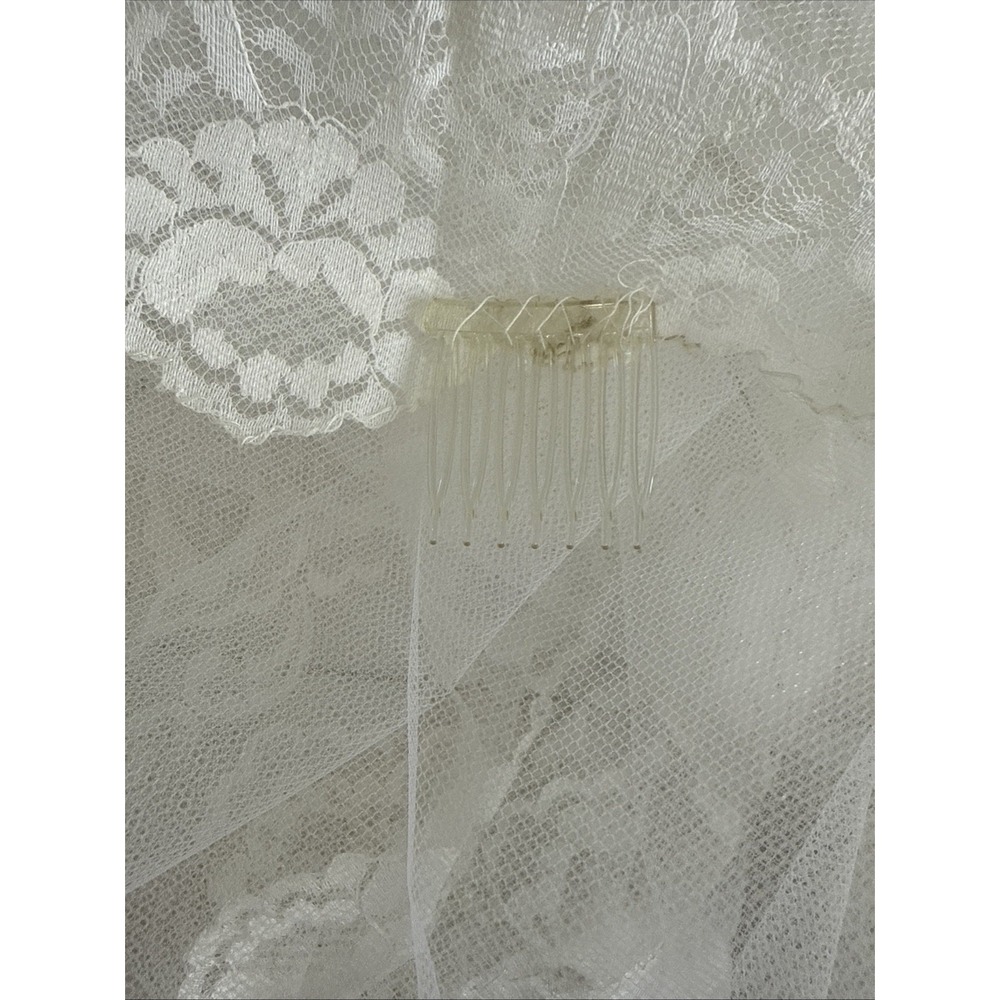 Vtg Bridal Originals Wedding Dress‎ 12 Lace Trim Victorian Edwardian Bow Back - Picture 13 of 16
